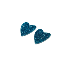 Load image into Gallery viewer, GLITTER BLUE HEART